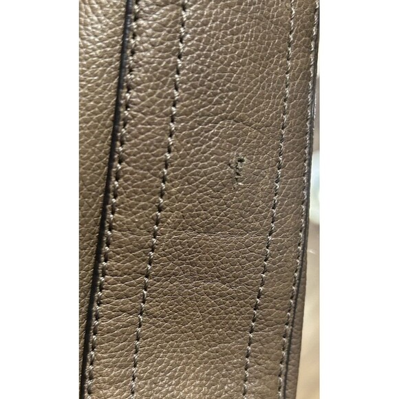 Coach 70308 Thompson Leather Bag Dark brown Gray Rare - Picture 3 of 8